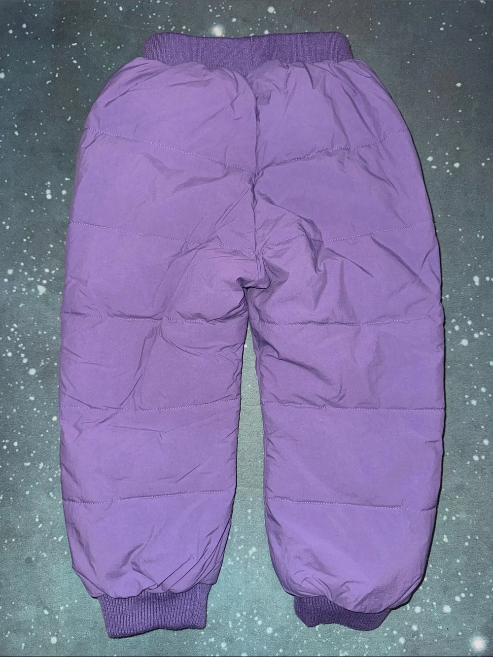 Girls Zara Lavender Quilted Puffer Top / Jacket and pants set 4 5 new